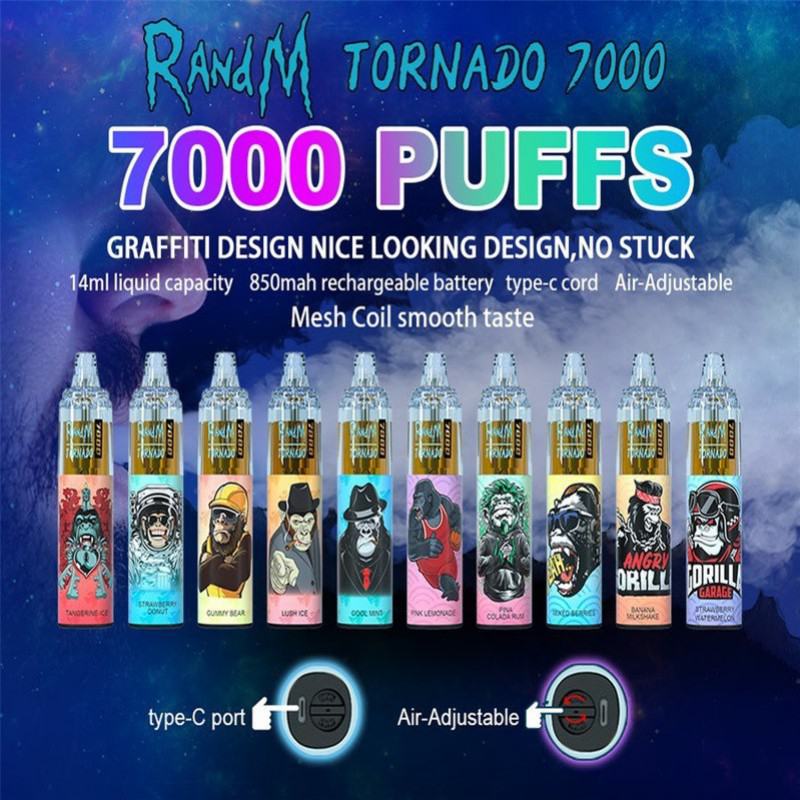 Disposable Tugboat Randm Tornado 7000 Puffs