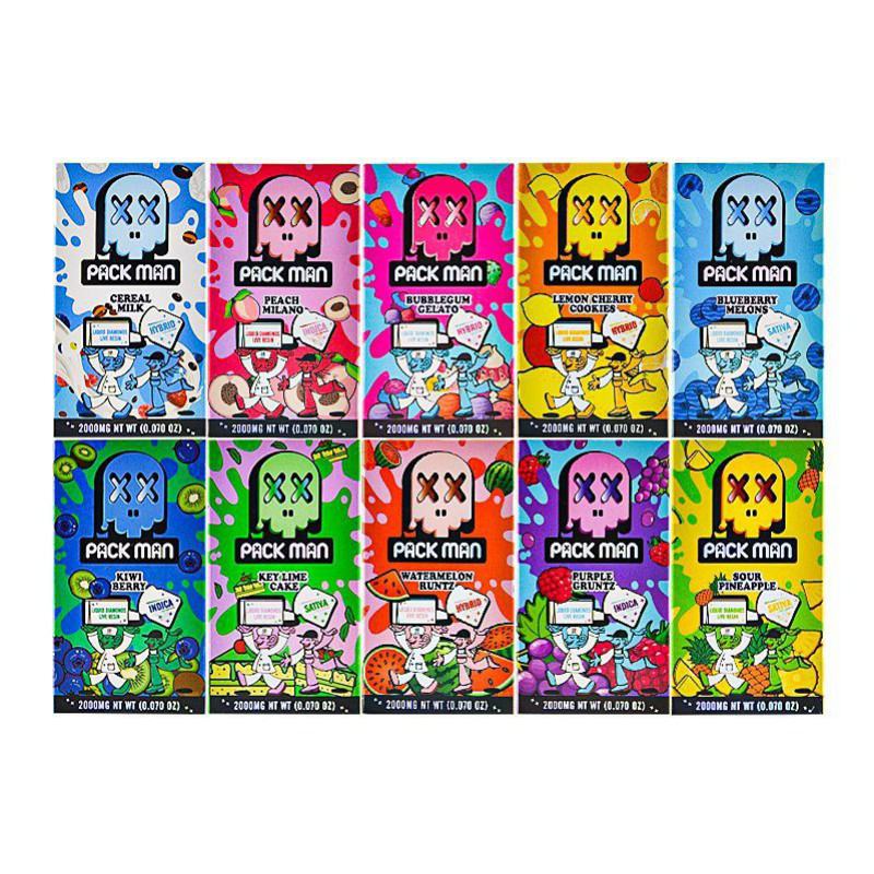  2g Packman Gen 3 New Flavors Vape Big Puff Pens Plus