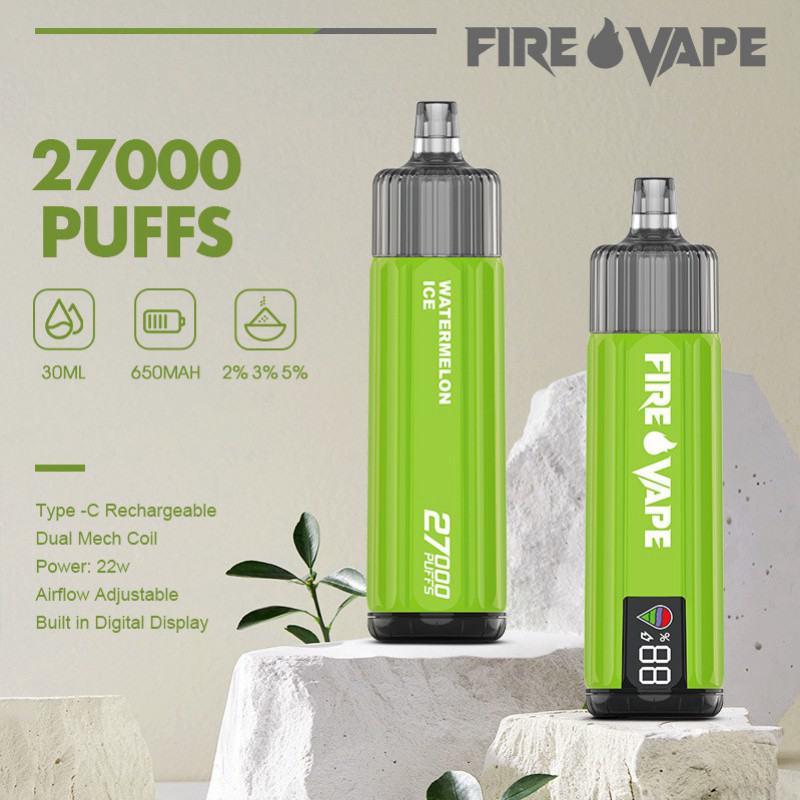 FIRE Fire Hurricane 27000 Vape Big Puff Pens Plus