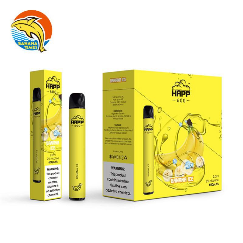 Banana Times Happ Electronic 600 Puffs Boxes