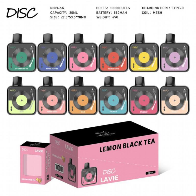 Baish Lavie Disc 10000 Herbvaporizeremptydisposablevapepod Puffs Vape Pens