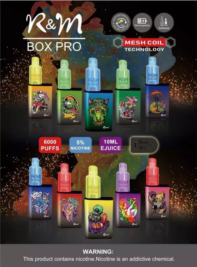 R&M R&m Box Pro 6000 Puffs Vape Rechargeable