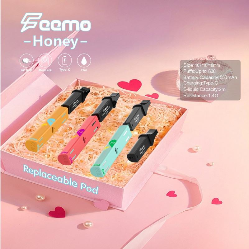 Feemo Pen Feemo Honey 600 Puffs Hits Vape Puffs