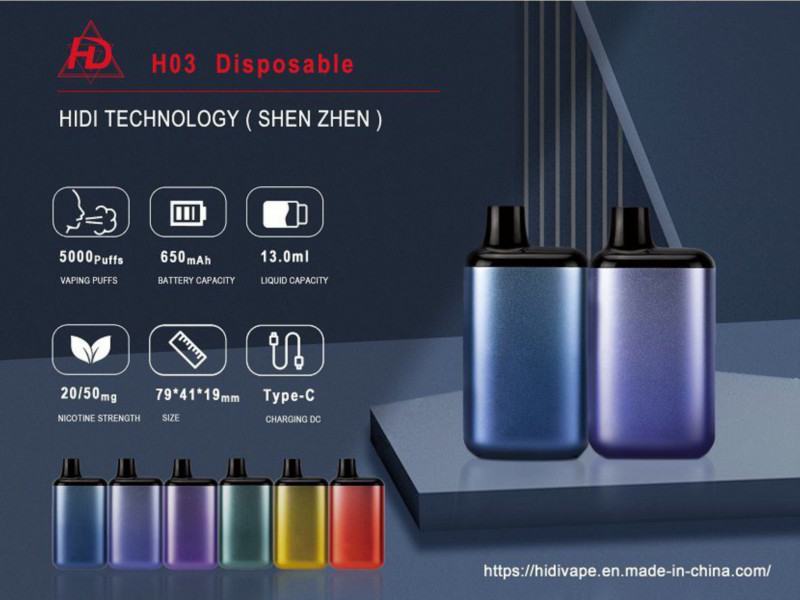 Disposable Fume 1 5000 Puffs E-cigarette Nicotine