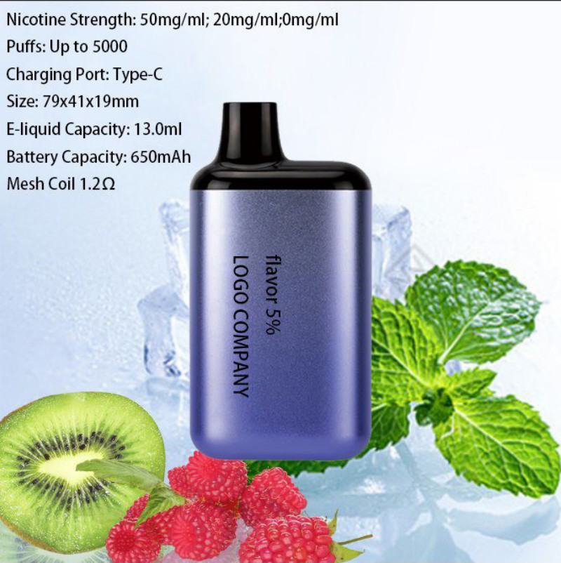 Disposable Fume 1 5000 Puffs E-cigarette Nicotine