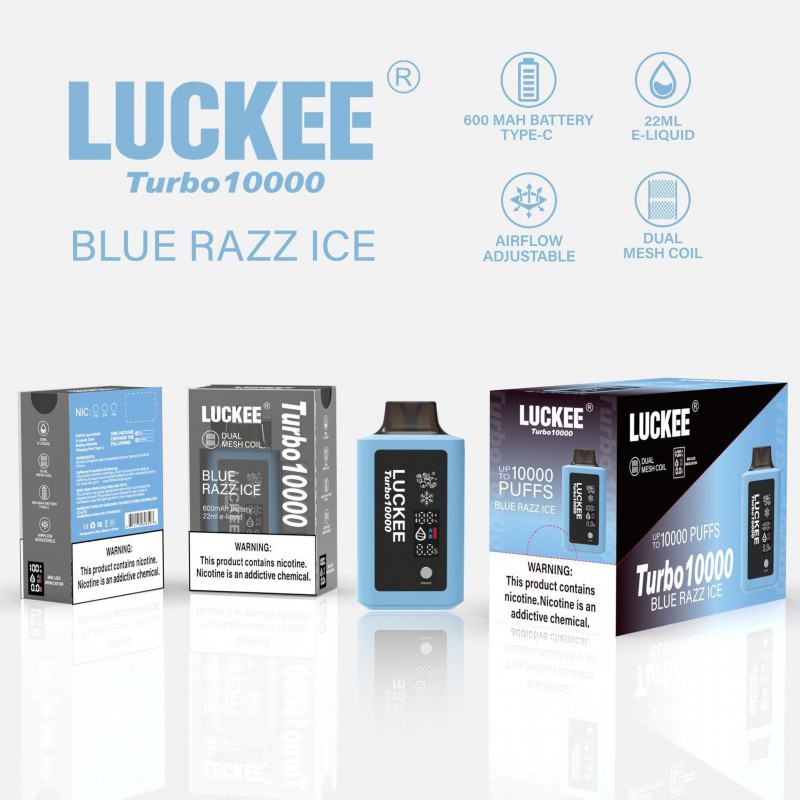 Luckee Turbo 10000andmore Puffs Smooth Hit Disposable Vape