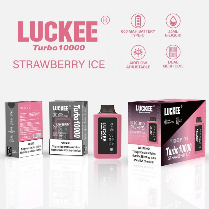 Luckee Turbo 10000andmore Puffs Smooth Hit Disposable Vape