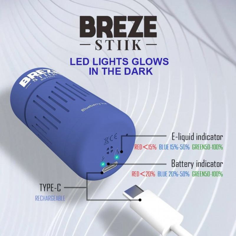 Breze Disposable Vapes Stiik Bs7500 7500