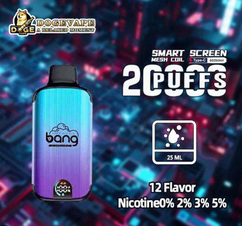 Disposable Bang 2000 20k Disposable 25ml E-liquid Vape Pen