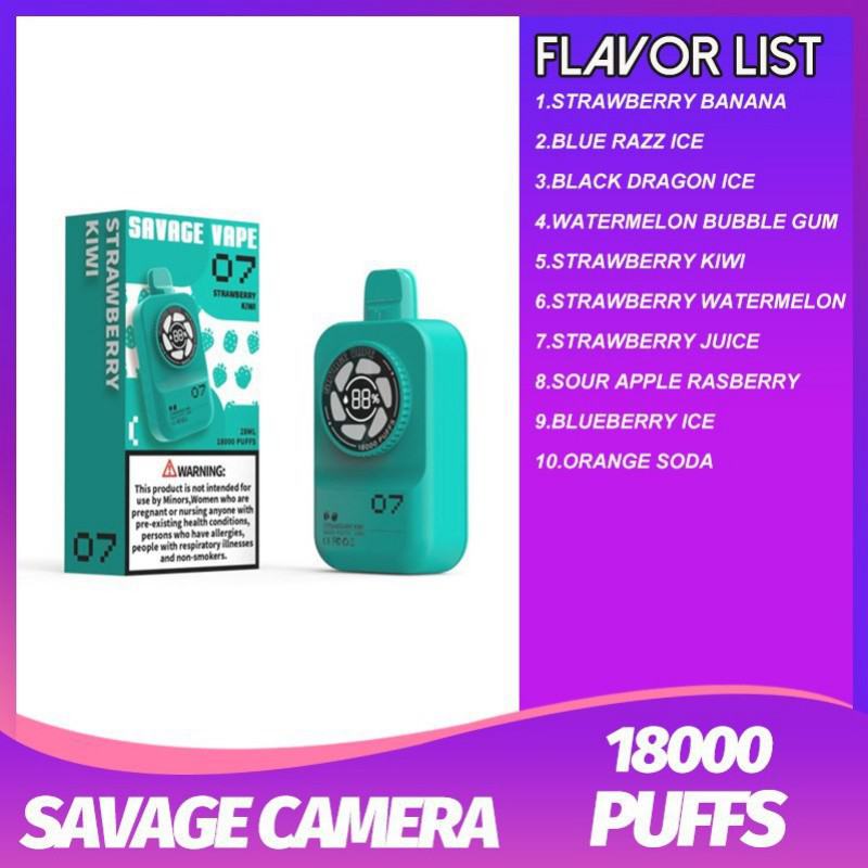 Savage Camera 18000 18000+ Puffs Box Vape