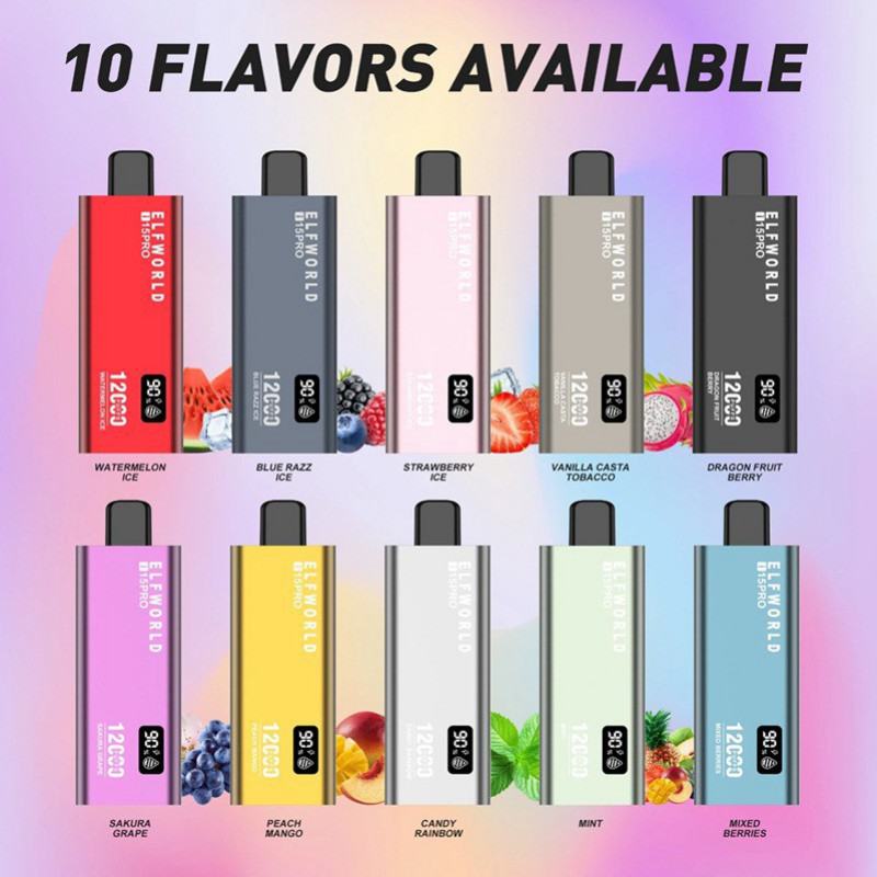 Elfworld Disposable Vapes 15 Pro 12000 12k Disposable R 22000 Puffs