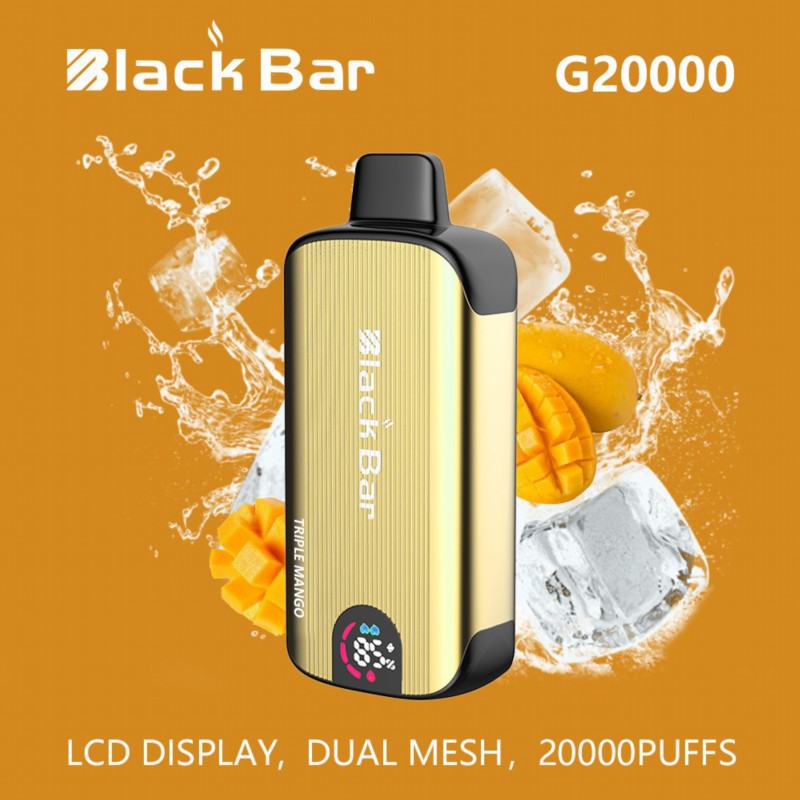 Black & Custom Logo G20 20000 Puffs Disposable Vape Device
