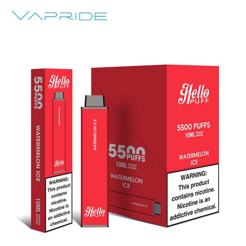Disposable Vape Brands VAPRIDE Hello 5500 Puffs