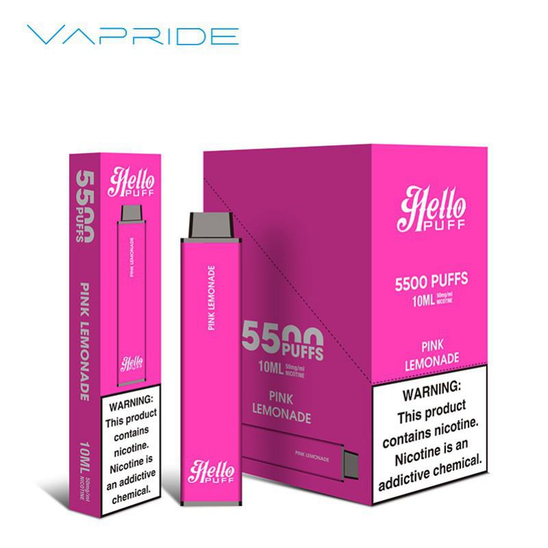 Disposable Vape Brands VAPRIDE Hello 5500 Puffs
