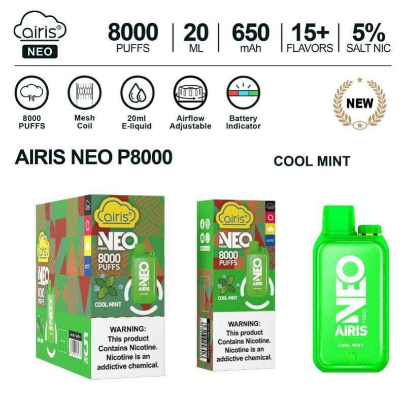 Volestech Disposable Vape Brands Airis Neo P 8000 Puffs