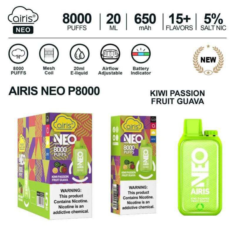 Volestech Disposable Vape Brands Airis Neo P 8000 Puffs