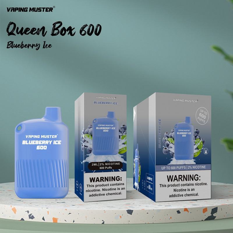 Vaping Muster Ndqbox 600 Puffs Disposable Vape Pod