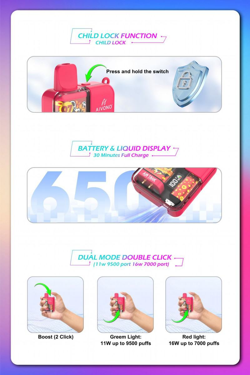 AIVONO Vape Aim Tank 9500 Puffs