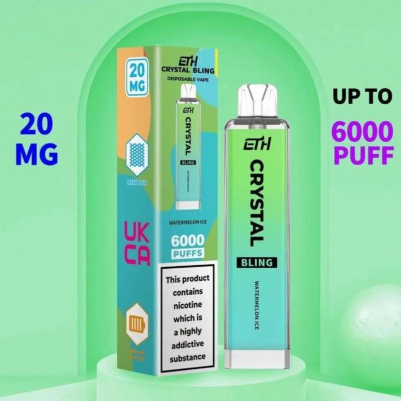 ETH Vape Pen Eth Crystal 6000 Puffs