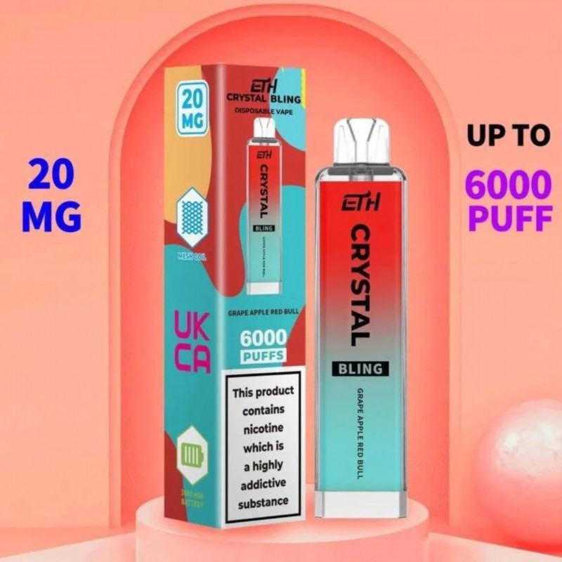 ETH Vape Pen Eth Crystal 6000 Puffs