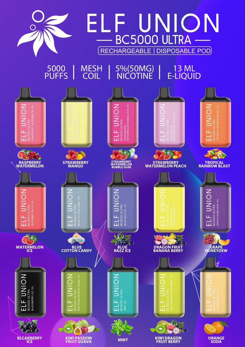 ELF UNION 5000 Puffs Brands Disposable Vape