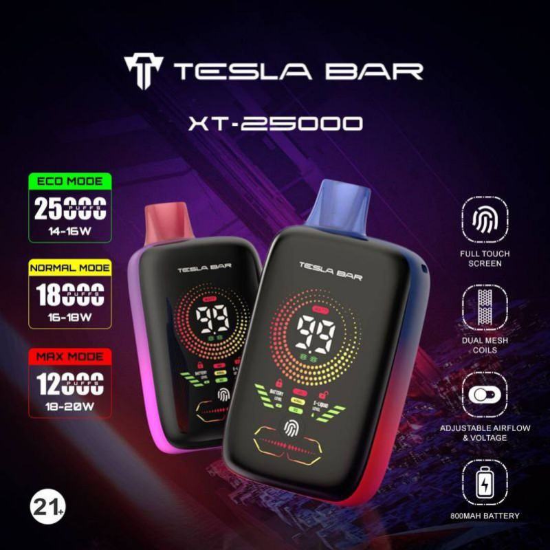 AIMODE Tesla Xt 25000 Vape Big Puff Pens Plus