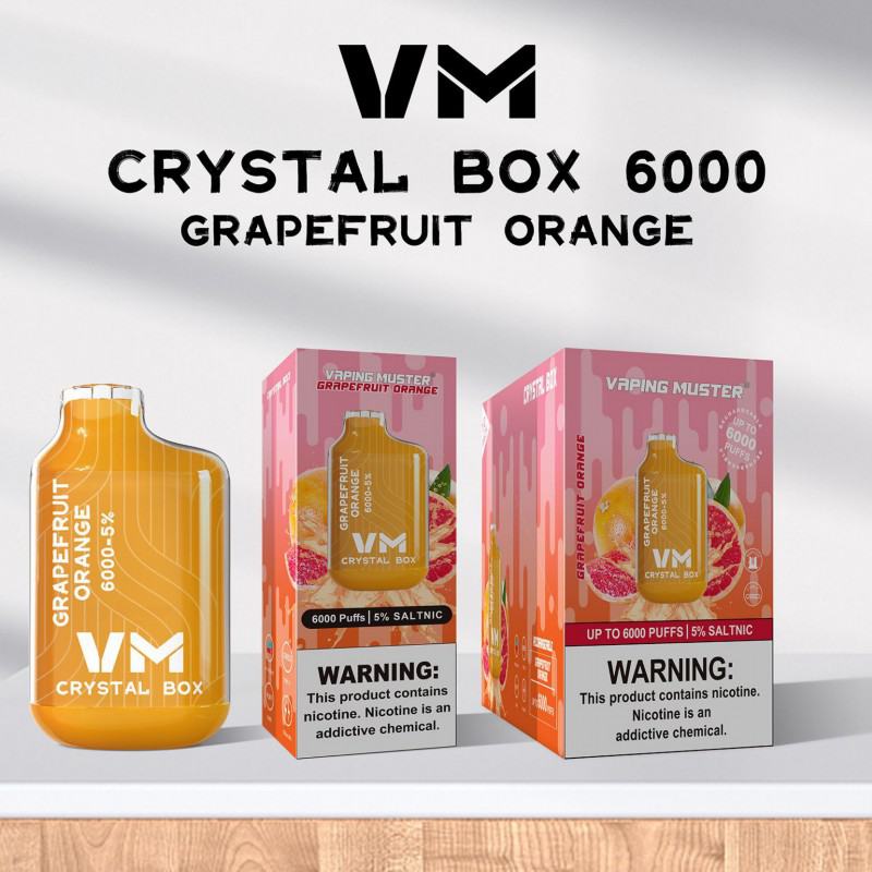 Vaping Muster Vmcrystalbox 6000 Puffs Disposables Vape