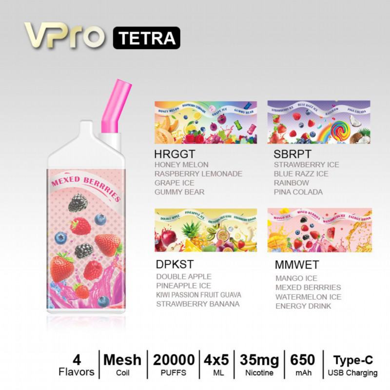 zbood Vpro Tetra 20000 Vapes