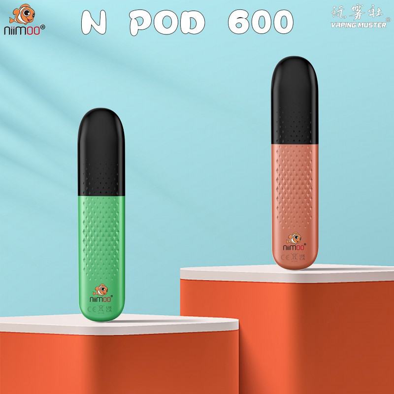 Vaping Muster Disposable Vape Ndnpod 600 Puffs Brands