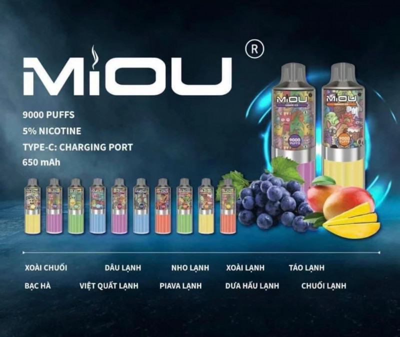 D Miou 9000 Puffs Nicotine