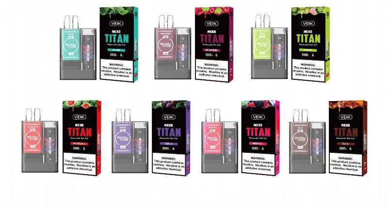 Veiik Vape Pens Micko Titan Kit Around3000 Puffs