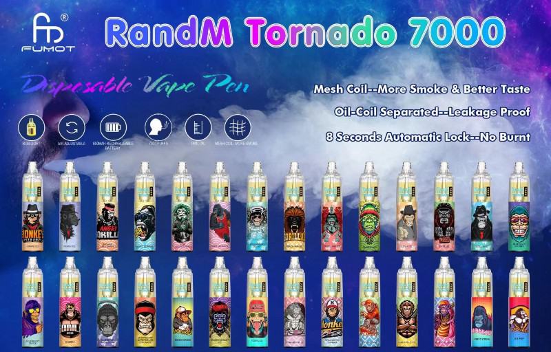 Sup Puff Randm Tornado 7000 Puffs Disposable E-cigarette