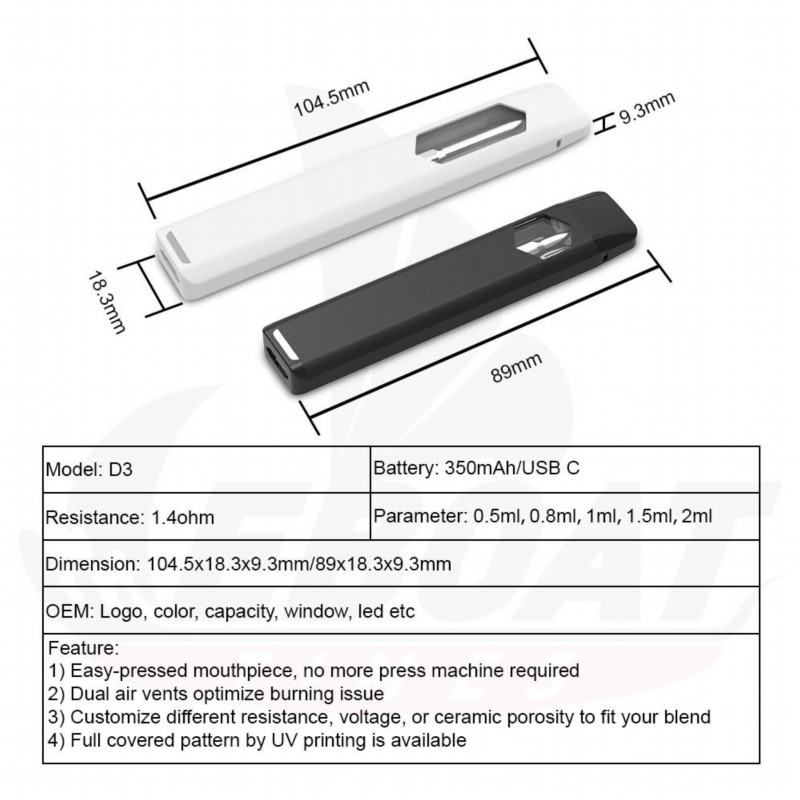Vape Bars Eboattimes or OEM D3