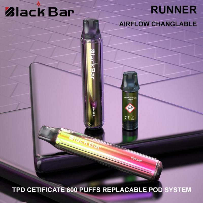 AZE& Support Customization Puff Runner Pod System 600 Puffs Disposable E-cigarette