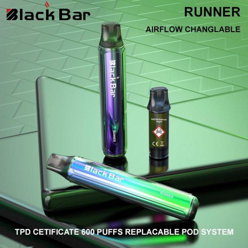 AZE& Support Customization Puff Runner Pod System 600 Puffs Disposable E-cigarette