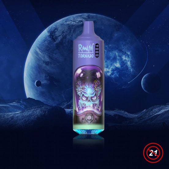 Disposable randm Tornado 9000 Puffs E-cigarette Nicotine