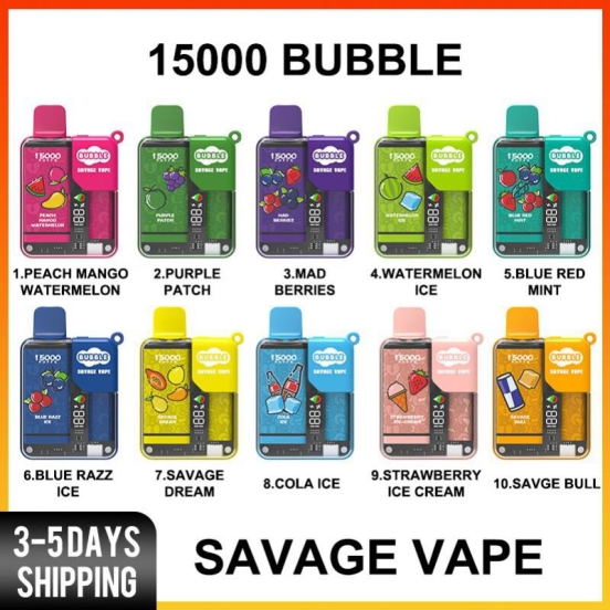 Vape Disposable Wholesale Savage Bubble 15000