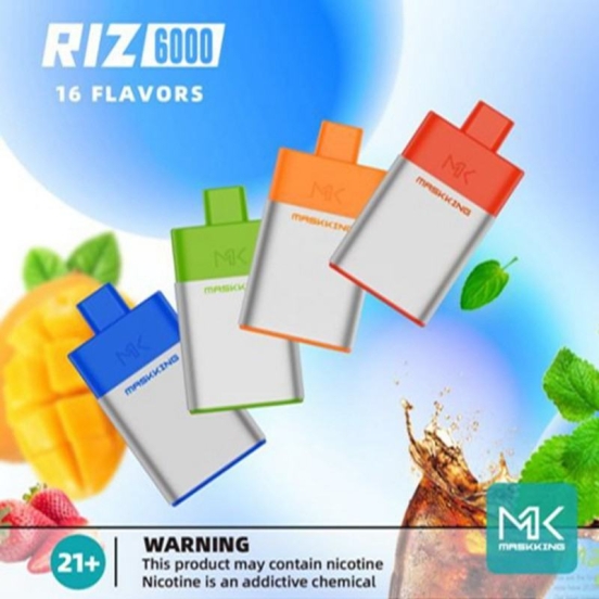 2024's Premium Vape Pen masking riz 6000 6k  vaporizer pod Wholesale Disposable Vape Pens Masking Riz 6k  Vaporizer Pod 6000 Puffs