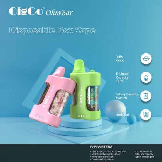 Disposable Vape Pens CigGo Ciggo Ohm 600 Puffs Wholesale