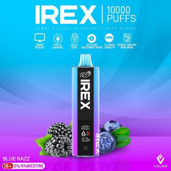 2024's Top Sellers Smooth Hit Disposable Vape customized Irex 10000 Puffs