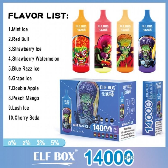 All Flavors Elf box Vape Elf Box Rgb14000