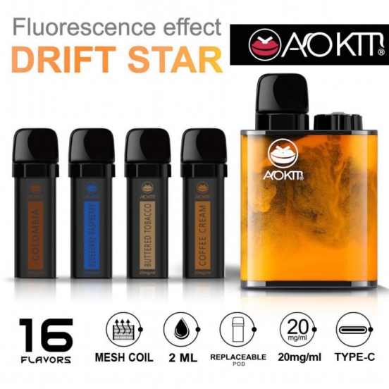 Best Vape Disposable Vape Luckee Aokit Drift Star Pod Wholesale