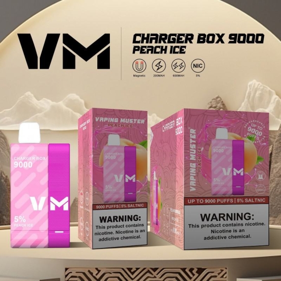 Authentic Disposable Vape Brands Vaping Muster Vmchargerbox9000