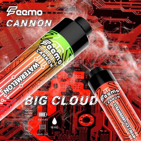 Support OEM Vape Feemo Cannon Bigcloud Puffs Nederland