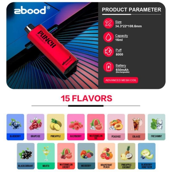 Baish Zbod Punch 8000 Disposable Vape Bulk Price