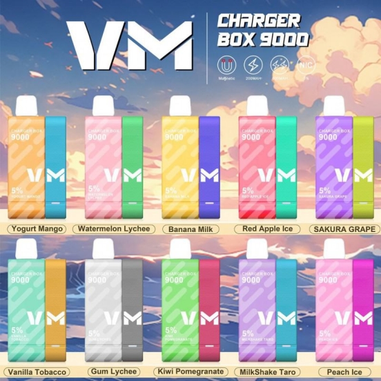 Authentic Disposable Vape Brands Vaping Muster Vmchargerbox9000