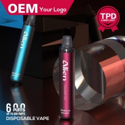 Puff Your Logo Aline 600 Puffs Disposable E-cigarette