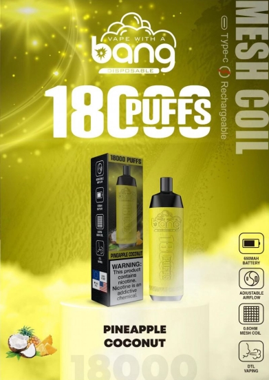 Puff Vapme Bang Crown 18000 23000 Puffs Disposable E-cigarette