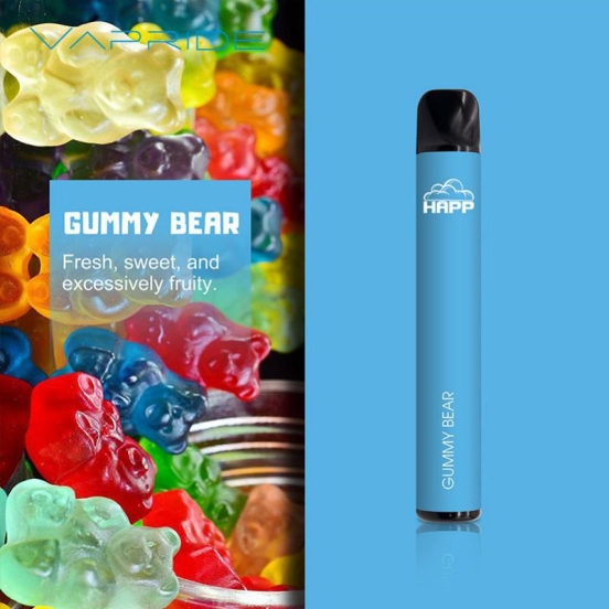 Disposable VAPRIDE Vapride Happ Electronic 600 Puffs Vape Pens Wholesale Price