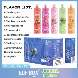 puff Elf box shisha hookah 15000 disposable e-cigarette